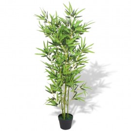  Artificial bamboo plant with pot 120 cm green