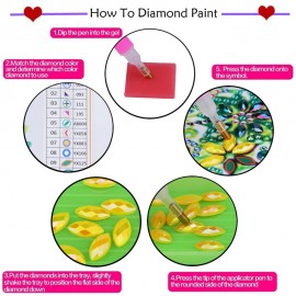 5D DIY Diamond Painting Special Shape Diamond Cute Animals Diamond Painting Kits for Kids Beginner