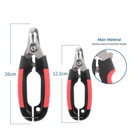 Professional Pet Dog Nail Clipper with Lock Grooming Scissors Clippers for Animals Cats Size S