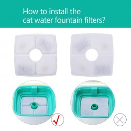Cat Water Fountain Filters Replacement Filters for Pet Flower Veken Fountain Cat Water Fountain 8PCS