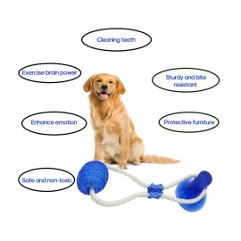 Multifunction Pet Molar Bite Toy Cleaning Teeth Safe Elasticity Soft for Dog Puppy