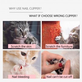 Professional Pet Dog Nail Clipper Cutter Stainless Steel Grooming Scissors Clippers for Animals Cats Size L