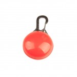 one piece pet pendant LED light dog tag hot 9 color luminous night dog collar red