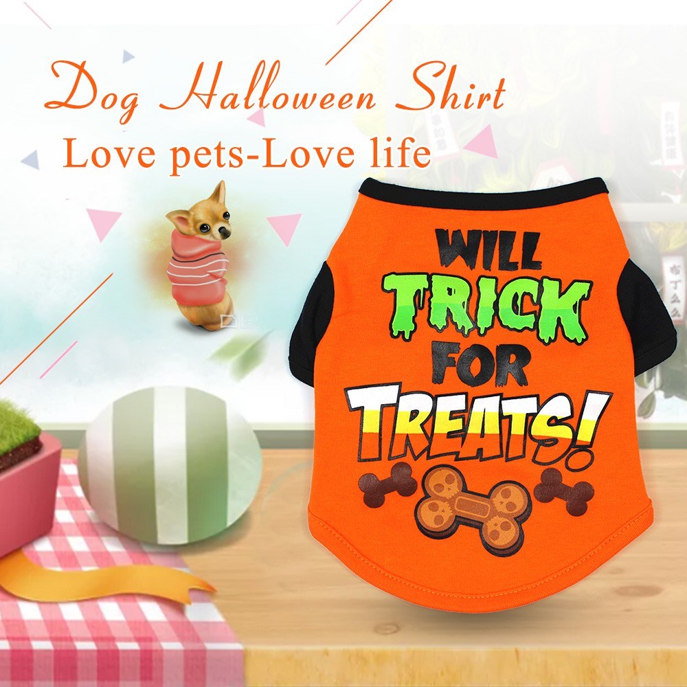 Dog Halloween Shirt Pet T Shirt Dog Pet Clothes Pet Halloween Clothes Halloween Costume Dog Shirts