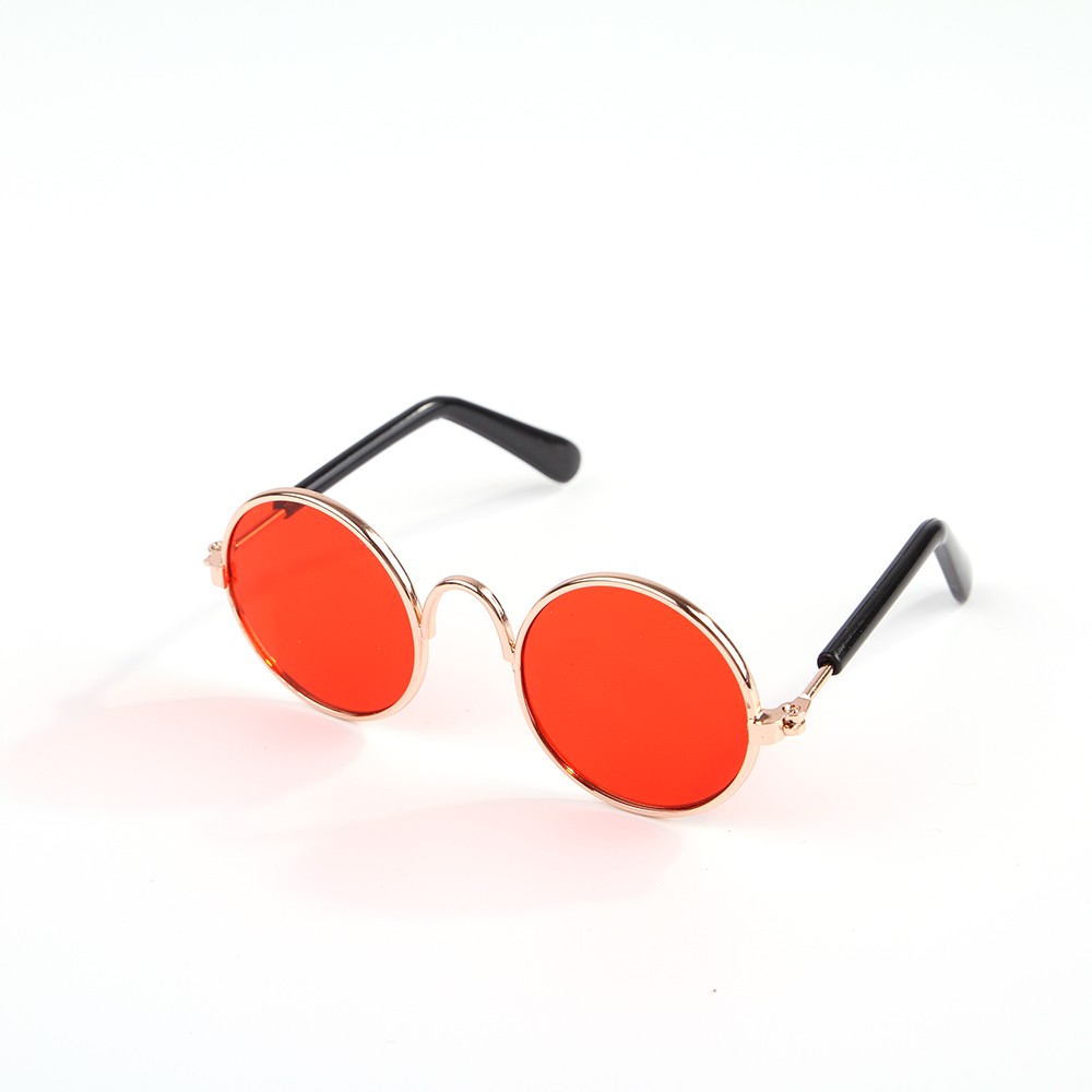 Pet Cat Glasses Classic Retro Circular Stylish Dog Goggles Sunglasses UV Protection for Cats Small Puppies