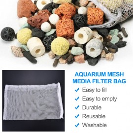 Aquarium Mesh Media Filter Bags 21*14cm Suitable for Filter Material Below 300G