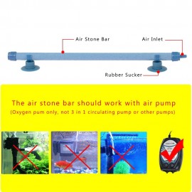 Aquarium Bubble Wall Air Stone Bar 10 Inch Fish Tank Bubble Wall Air Diffuser Household Tool