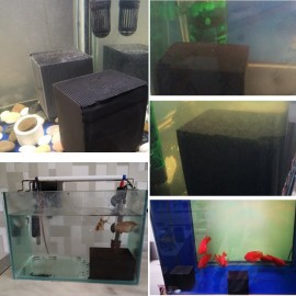Water Purifier Cube Aquarium Filter Eco-Aquarium Filter Ultra Strong Filtration & Absorption 10X10X10CM