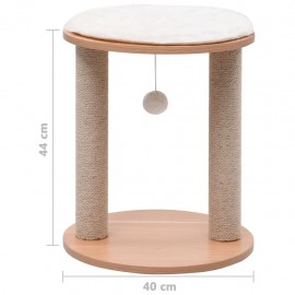 Small cat scratching post with scratching post 44 cm