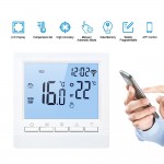 Wi-Fi Smart Thermostat Digital Temperature Controller APP Control LCD Display Week Programmable Electric Floor Heating Thermostat for Home School Office Hotel 16A