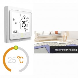 MOES Wi-Fi Smart Thermostat Temperature Controller APP Control 5A Compatible with Alexa / Google Home Water Floor Heating for Home -- White