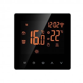 Wi-Fi Smart Thermostat Digital Temperature Controller APP Control LCD Display Touch Screen Week Programmable Electric Floor Heating Thermostat for Home School Office Hotel 16A