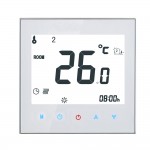 16A 95-240V Weekly Programmable LCD Display T-ouch Screen Electric Heating Thermostat Room Temperature Controller