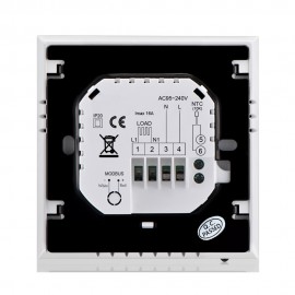 16A 95-240V Weekly Programmable LCD Display T-ouch Screen Electric Heating Thermostat Room Temperature Controller