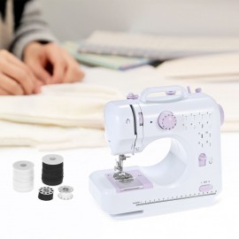 Anself Multifunctional Electric Household Sewing Machine Speed Adjustable Replaceable Foot with Pedal LED Light 12 Built-in Stitch Patterns AC100-240V